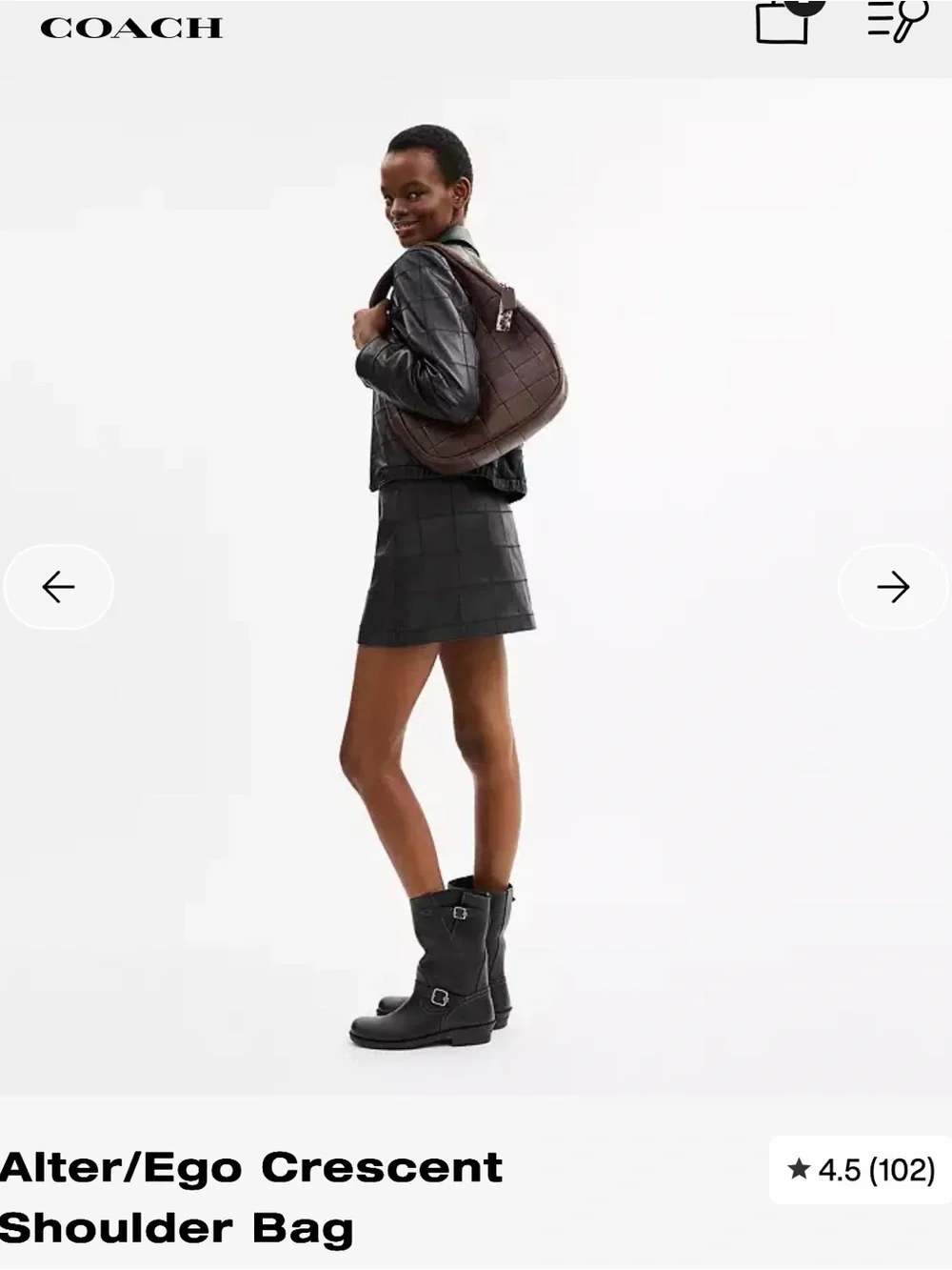 Coachtopia Alter/Ego Crescent Leather Bag